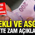 Emekli ve asgari ücrete zam sinyali: AK Partili isimden kritik mesaj