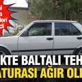 Işıklarda balta göstererek tehdit etti: Ehliyet ve araçtan oldu