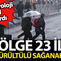 Meteoroloji saat vererek uyardı: 6 bölge 23 ilde gök gürültülü sağanak yağış