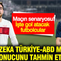 Yapay zeka Türkiye-ABD maçının sonucunu ve senaryosunu tahmin etti