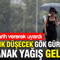 AKOM tarih vererek uyardı: Sıcaklık düşecek gök gürültülü sağanak yağış gelecek