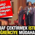 Boğaziçi mezuniyetinde akademisyen gerilimi: Fotoğraf çektirmek istemeyen öğrenciye müdahale