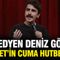 Cuma hutbesinde Deniz Göktaş detayı