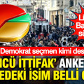 "Üçüncü ittifak" anketinde zirvedeki isim belli oldu: Milliyetçi Demokrat seçmen kimi destekliyor?