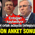 Son anket sonuçları ortaya çıktı: Muhalefet ortak adayda birleşiyor mu?