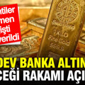 Altın fiyatının 2027 yılında geleceği seviyeyi açıkladı: Banka devleri tek tek duyurdu