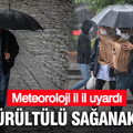 Meteoroloji il il uyardı: Gök gürültülü sağanak yağış