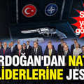 Erdoğan NATO liderlerine özel üretim işlemeli tabanca hediye etti... Starmer yanında götürmedi