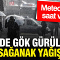 Meteoroloji saat verdi: 19 ilde gök gürültülü sağanak yağış