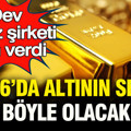 Dev İngiliz şirketi altında tarih verdi: 2026’da altının seyri böyle ilerleyecek