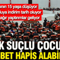 Artık suç işleyen çocuk da olsa müebbet alabilecek: Teklif TBMM'ye sunuldu