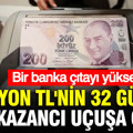1 milyon TL'nin 32 günlük mevduat faiz kazancı uçtu: Bir banka çıtayı yükseltti