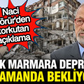 Naci Görür'den tedirgin eden açıklama: Büyük depremi tez zamanda bekliyoruz