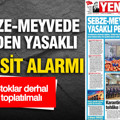 Yeniçağ Gazetesi: 'SEBZE-MEYVEDE AB’DEN YASAKLI PESTİSİT ALARMI'