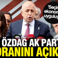 Ümit Özdağ AK Parti'nin oy oranını açıkladı: Erken seçim için işaret etti