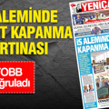 Yeniçağ Gazetesi: 'İŞ ALEMİNDE ŞİRKET KAPANMA FURYASI'