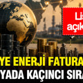 Türkiye enerji faturasında dünyada kaçıncı sırada? Liste açıklandı