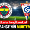Fenerbahçe'nin Gornik Zabrze maçı muhtemel 11'i