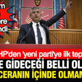 CHP'den 'yeni partiye' ilk tepki: Müslim Sarı'dan milletvekillerine çağrı