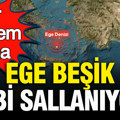 Bir deprem daha: Ege beşik gibi sallanıyor