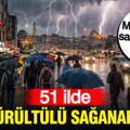Meteoroloji saat vererek uyardı: 51 ilde gök gürültülü sağanak yağış