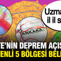 Jeoloji uzmanı il il sıraladı: İşte Türkiye'nin deprem açısından en güvenli 5 bölgesi
