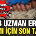 MSB uzman erbaş alımı başladı: Kritik başvuru şartları ve son tarih belli oldu