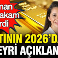 Şirin Sarı altında rakam verdi: Altının 2026’daki seyri açıklandı