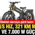 Bisiklet demeye şahit lazım: 98 km/s Hız, 321 km menzil ve 7.000 W güç