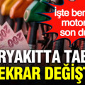 Akaryakıta indirim geldi: Tabela tekrar değişti