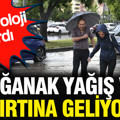 Meteoroloji uyardı: Sağanak yağış ve fırtına geliyor