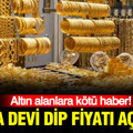 Altın alanlara kötü haber: Dünya devi Goldman Sachs dip fiyatı açıkladı