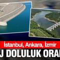 Baraj doluluk oranları: İstanbul, Ankara, İzmir (11 Ağustos 2026)