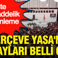 Çerçeve Yasa'nın detayları belli oldu: İşte 12 maddelik düzenleme