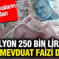 1 milyon 250 bin liranın aylık mevduat faizi değişti: İşte bankaların oranları