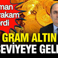Sefer Şener altında rakam verdi: Gram altının geleceği seviyeyi açıkladı