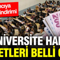 Üniversite harç ve öğrenim ücretleri belli oldu
