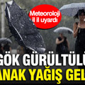 Meteoroloji il il uyardı: Gök gürültülü sağanak yağış