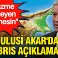 Hulusi Akar'dan Kıbrıs açıklaması: Yüzme bilmeyen gelmesin