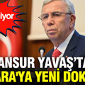 Mansur Yavaş'tan Ankara'ya yeni dokunuş: O pazar yeri yenileniyor