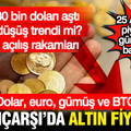 Kapalıçarşı'da gram, çeyrek yarım ve tam altın fiyatları: Döviz ve BTC'de son durum (25 Ağustos)