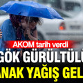 AKOM tarih verdi: Gök gürültülü sağanak yağış geliyor (26 Ağustos 2026)