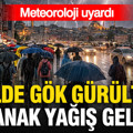 Meteoroloji uyardı: 63 ilde gök gürültülü sağanak yağış