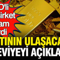 ABD’li dev şirket altında rakam verdi: Altının ulaşacağı seviye belli oldu(30 Ağustos)