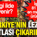 Hangi ilde ne yenir? Türkiye’nin lezzet atlası çıkarıldı: İşte 81 ilin en meşhur ürünleri