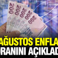 TÜİK Ağustos 2026 enflasyon oranını açıkladı