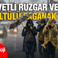 Meteoroloji uyardı: Kuvvetli rüzgar ve gök gürültülü sağanak yağış geliyor