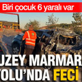 Kuzey Marmara Otoyolu’nda kaza: Biri çocuk 6 yaralı var