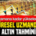 ABD'li uzmandan altın tahmini: Ne zamana kadar yükseleceğini açıkladı