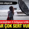 Meteoroloji'den 5 bölgeye kritik uyarı: Kuvvetli rüzgar 60 km hızla esecek